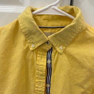 Banana Republic Bright Yellow Button-Down Oxford Shirt
